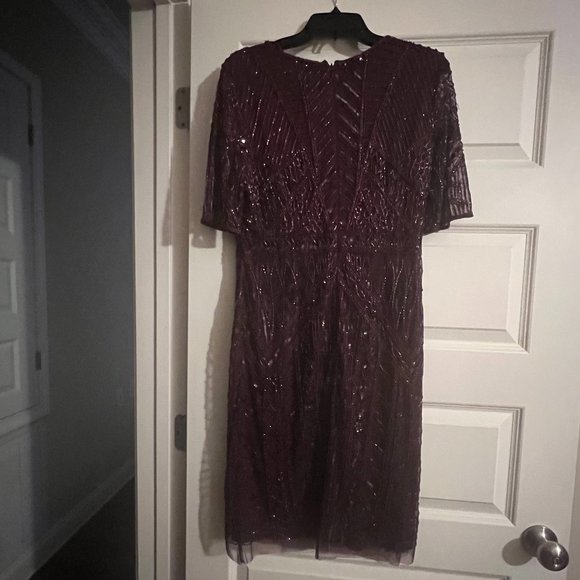 Adrianna Papell Women's Beaded Cocktail Dress - Picture 3 of 3